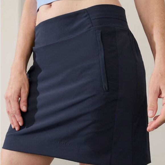 Athleta Brooklyn Skort 16" Womens 6 Navy Blue Athletic Performance Stretch - Picture 6 of 13